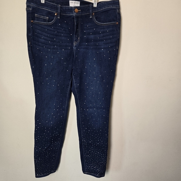 Lane Bryant bejeweled stretch jeggings jeans size 18 - Picture 1 of 7
